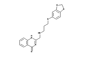 Image of 2-[[3-(1,3-benzodioxol-5-yloxy)propylamino]methyl]-1H-quinazolin-4-one