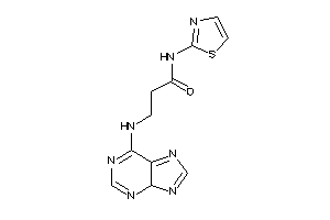 3-(4H-purin-6-ylamino)-N-thiazol-2-yl-propionamide