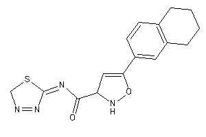 5-tetralin-6-yl-N-(2H-1,3,4-thiadiazol-5-ylidene)-4-isoxazoline-3-carboxamide