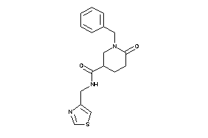 1-benzyl-6-keto-N-(thiazol-4-ylmethyl)nipecotamide