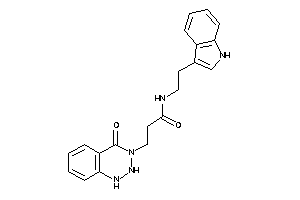 N-[2-(1H-indol-3-yl)ethyl]-3-(4-keto-1,2-dihydro-1,2,3-benzotriazin-3-yl)propionamide