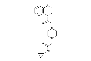 N-cyclopropyl-2-[4-[2-(2,3-dihydro-1,4-benzothiazin-4-yl)-2-keto-ethyl]piperazino]acetamide