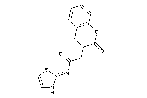 2-(2-ketochroman-3-yl)-N-(4-thiazolin-2-ylidene)acetamide