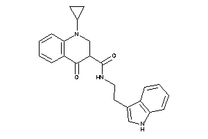 1-cyclopropyl-N-[2-(1H-indol-3-yl)ethyl]-4-keto-2,3-dihydroquinoline-3-carboxamide