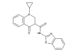 N-(1,3-benzothiazol-2-yl)-1-cyclopropyl-4-keto-2,3-dihydroquinoline-3-carboxamide