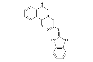 Image of N-(1,3-dihydrobenzimidazol-2-ylidene)-2-(4-keto-1,2-dihydroquinazolin-3-yl)acetamide