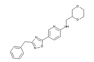 [5-(3-benzyl-1,2,4-oxadiazol-5-yl)-2-pyridyl]-(1,4-dioxan-2-ylmethyl)amine