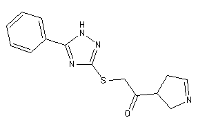 Image of 2-[(5-phenyl-1H-1,2,4-triazol-3-yl)thio]-1-(1-pyrrolin-3-yl)ethanone