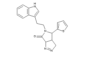 5-[2-(1H-indol-3-yl)ethyl]-4-(2-thienyl)-3,3a,4,6a-tetrahydropyrrolo[3,4-c]pyrazol-6-one