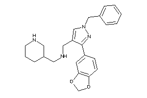 [3-(1,3-benzodioxol-5-yl)-1-benzyl-pyrazol-4-yl]methyl-(3-piperidylmethyl)amine