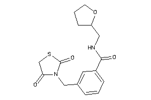 3-[(2,4-diketothiazolidin-3-yl)methyl]-N-(tetrahydrofurfuryl)benzamide