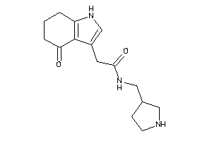 2-(4-keto-1,5,6,7-tetrahydroindol-3-yl)-N-(pyrrolidin-3-ylmethyl)acetamide