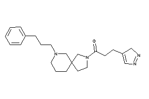 Image of 1-[7-(3-phenylpropyl)-3,7-diazaspiro[4.5]decan-3-yl]-3-(3H-pyrazol-4-yl)propan-1-one