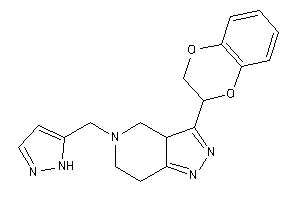 3-(2,3-dihydro-1,4-benzodioxin-3-yl)-5-(1H-pyrazol-5-ylmethyl)-3a,4,6,7-tetrahydropyrazolo[4,3-c]pyridine