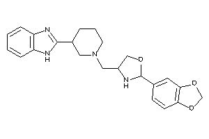 4-[[3-(1H-benzimidazol-2-yl)piperidino]methyl]-2-(1,3-benzodioxol-5-yl)oxazolidine