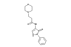 N-(5-keto-1-phenyl-3-pyrazolin-4-yl)-3-morpholino-propionamide