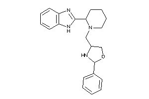 4-[[2-(1H-benzimidazol-2-yl)piperidino]methyl]-2-phenyl-oxazolidine