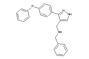 Benzyl-[[3-(4-phenoxyphenyl)-1H-pyrazol-4-yl]methyl]amine