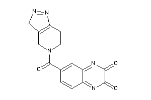 6-(3,4,6,7-tetrahydropyrazolo[4,3-c]pyridine-5-carbonyl)quinoxaline-2,3-quinone
