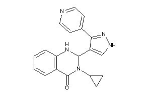 3-cyclopropyl-2-[3-(4-pyridyl)-1H-pyrazol-4-yl]-1,2-dihydroquinazolin-4-one