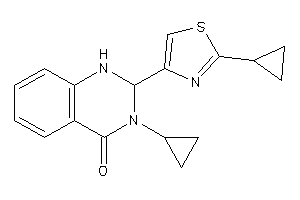 3-cyclopropyl-2-(2-cyclopropylthiazol-4-yl)-1,2-dihydroquinazolin-4-one