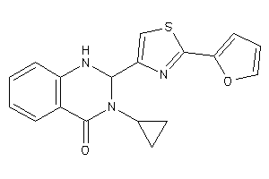 3-cyclopropyl-2-[2-(2-furyl)thiazol-4-yl]-1,2-dihydroquinazolin-4-one