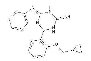 [4-[2-(cyclopropylmethoxy)phenyl]-3,4-dihydro-1H-[1,3,5]triazino[1,2-a]benzimidazol-2-ylidene]amine