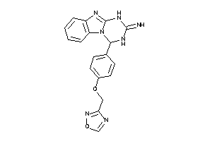 [4-[4-(1,2,4-oxadiazol-3-ylmethoxy)phenyl]-3,4-dihydro-1H-[1,3,5]triazino[1,2-a]benzimidazol-2-ylidene]amine