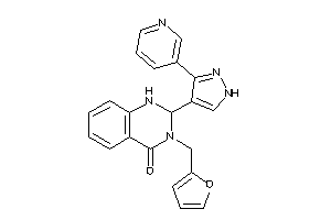 3-(2-furfuryl)-2-[3-(3-pyridyl)-1H-pyrazol-4-yl]-1,2-dihydroquinazolin-4-one