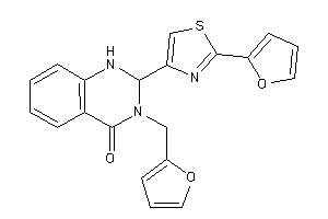 3-(2-furfuryl)-2-[2-(2-furyl)thiazol-4-yl]-1,2-dihydroquinazolin-4-one