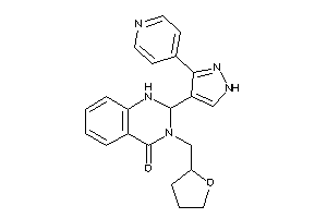 2-[3-(4-pyridyl)-1H-pyrazol-4-yl]-3-(tetrahydrofurfuryl)-1,2-dihydroquinazolin-4-one