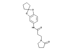Image of 3-(2-ketopyrrolidino)-N-spiro[1,3-benzodioxole-2,1'-cyclopentane]-5-yl-propionamide