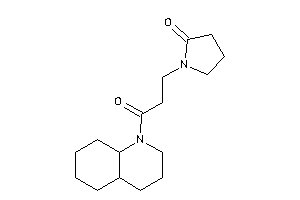 1-[3-(3,4,4a,5,6,7,8,8a-octahydro-2H-quinolin-1-yl)-3-keto-propyl]-2-pyrrolidone