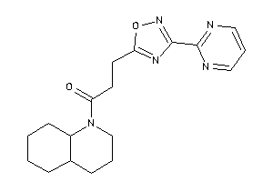 1-(3,4,4a,5,6,7,8,8a-octahydro-2H-quinolin-1-yl)-3-[3-(2-pyrimidyl)-1,2,4-oxadiazol-5-yl]propan-1-one