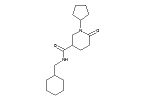 N-(cyclohexylmethyl)-1-cyclopentyl-6-keto-nipecotamide