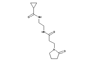 N-[2-[3-(2-ketopyrrolidino)propanoylamino]ethyl]cyclopropanecarboxamide