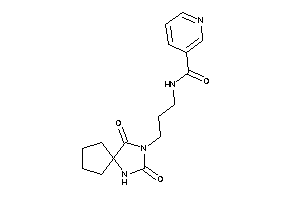 Image of N-[3-(2,4-diketo-1,3-diazaspiro[4.4]nonan-3-yl)propyl]nicotinamide