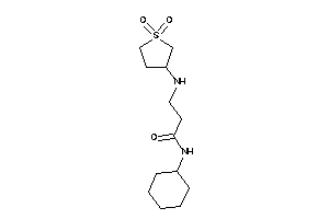 N-cyclohexyl-3-[(1,1-diketothiolan-3-yl)amino]propionamide