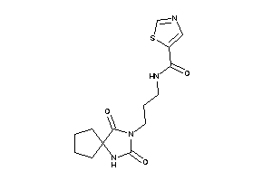 Image of N-[3-(2,4-diketo-1,3-diazaspiro[4.4]nonan-3-yl)propyl]thiazole-5-carboxamide