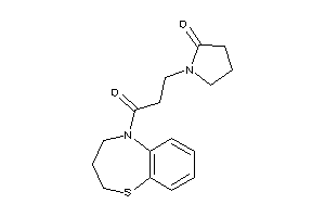 1-[3-(3,4-dihydro-2H-1,5-benzothiazepin-5-yl)-3-keto-propyl]-2-pyrrolidone