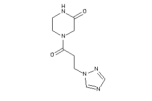 4-[3-(1,2,4-triazol-1-yl)propanoyl]piperazin-2-one