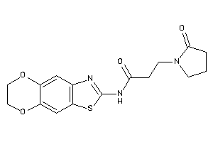 N-(6,7-dihydro-[1,4]dioxino[2,3-f][1,3]benzothiazol-2-yl)-3-(2-ketopyrrolidino)propionamide