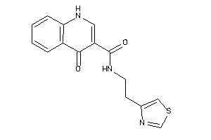 4-keto-N-(2-thiazol-4-ylethyl)-1H-quinoline-3-carboxamide