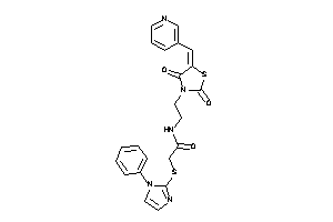 N-[2-[2,4-diketo-5-(3-pyridylmethylene)thiazolidin-3-yl]ethyl]-2-[(1-phenylimidazol-2-yl)thio]acetamide