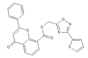 4-keto-2-phenyl-chromene-8-carboxylic Acid [3-(2-thienyl)-1,2,4-oxadiazol-5-yl]methyl Ester