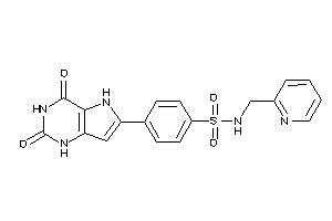 4-(2,4-diketo-1,5-dihydropyrrolo[3,2-d]pyrimidin-6-yl)-N-(2-pyridylmethyl)benzenesulfonamide