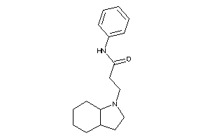 3-(2,3,3a,4,5,6,7,7a-octahydroindol-1-yl)-N-phenyl-propionamide