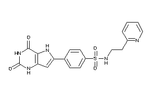 Image of 4-(2,4-diketo-1,5-dihydropyrrolo[3,2-d]pyrimidin-6-yl)-N-[2-(2-pyridyl)ethyl]benzenesulfonamide