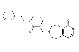 7-[(2-keto-1-phenethyl-3-piperidyl)methyl]-5,6,8,9-tetrahydro-3H-pyrimido[4,5-d]azepin-4-one