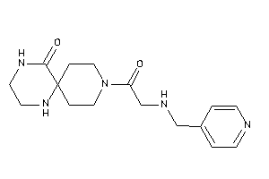 Image of 3-[2-(4-pyridylmethylamino)acetyl]-3,8,11-triazaspiro[5.5]undecan-7-one
